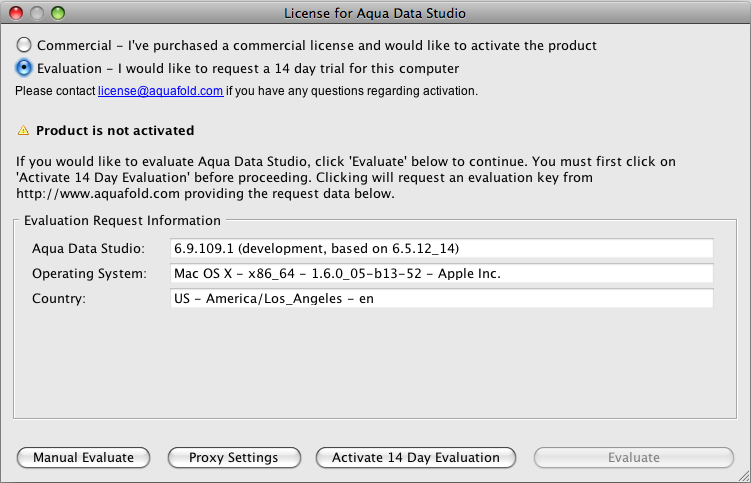 Activation Dialog Step 2