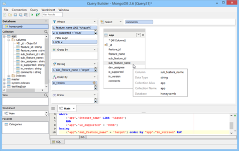 MongoDB - Query Builder