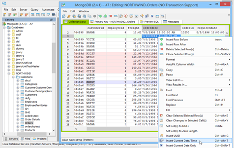 MongoDB - Table Data Editor