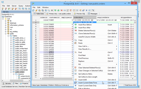 PostgreSQL - Table Data Editor