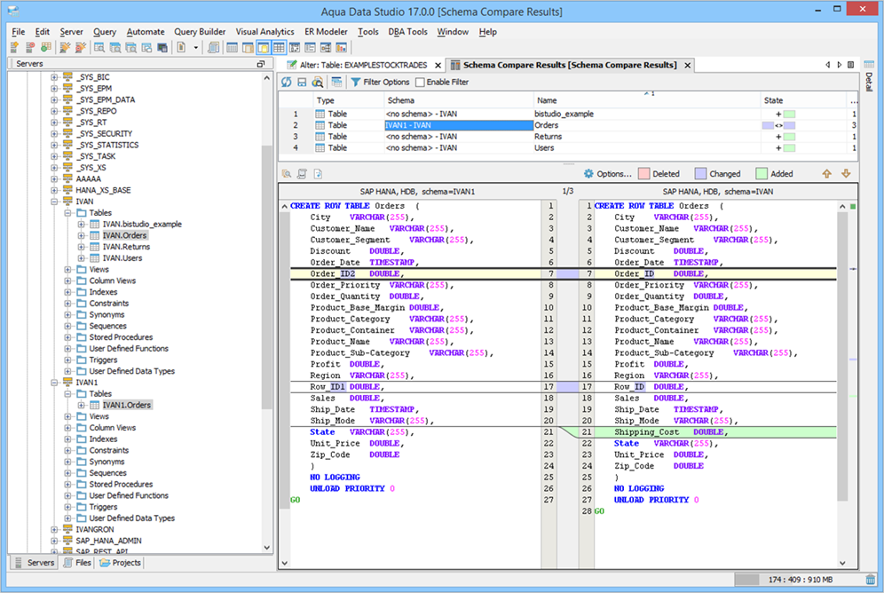 sap hana studio versions