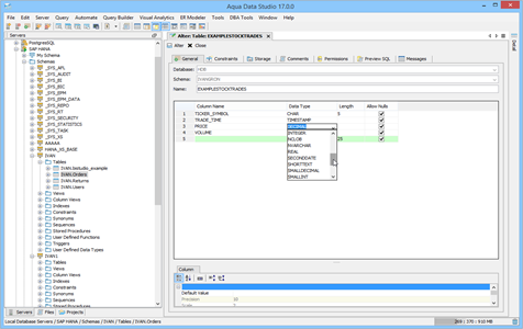 SAP HANA - Visual Editing