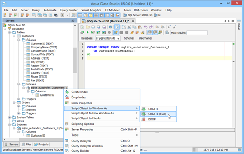 SQLite - Schema Browser