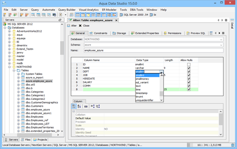 SQL Server Visual Table Editing