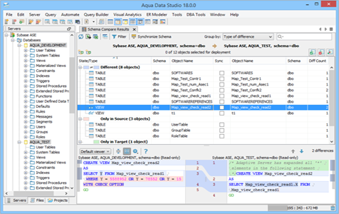 Sybase ASE - Schema Compare