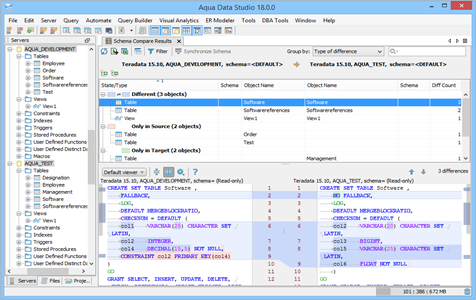 Teradata - Schema Compare