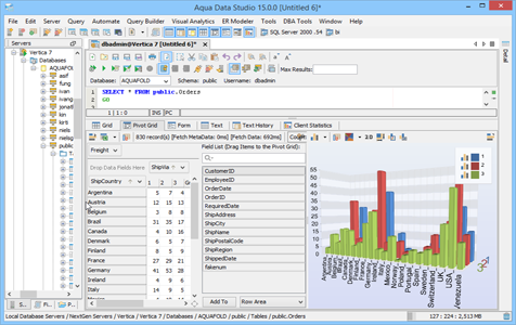 Vertica - Query and Analysis Tool