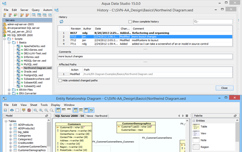 Er Modeler Modeler History in Aqua Data Studio