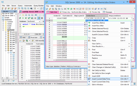 Query Execute Edit Table Data Editor in Aqua Data Studio
