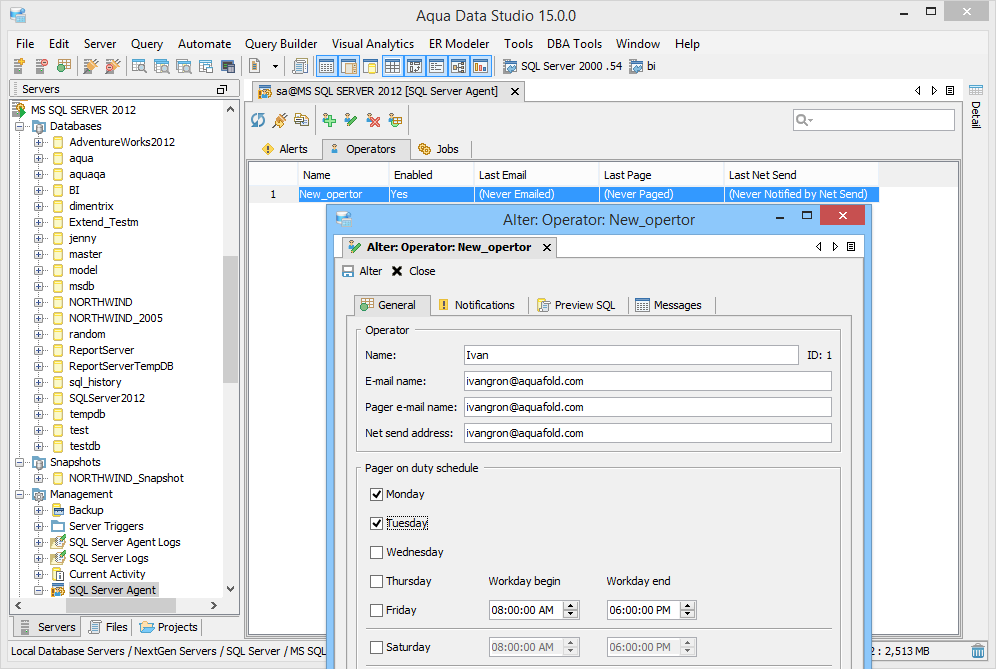 Aqua Data Studio: MS SQL Server DBA Tools - AquaFold