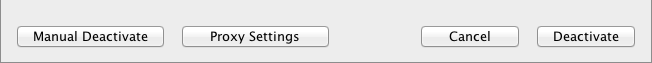 Deactivation Proxy Settings Button