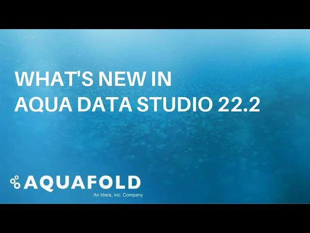 What Is New in Aqua Data Studio 22.2