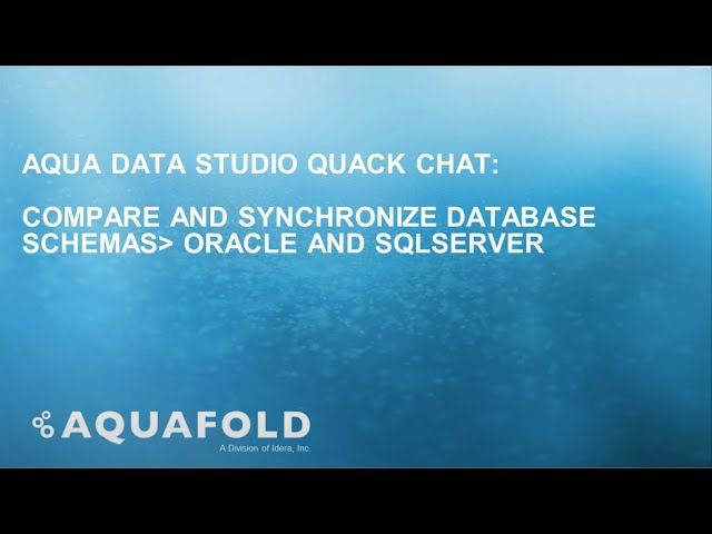 Compare and Synchronize Database Schemas for Oracle and SQL Server